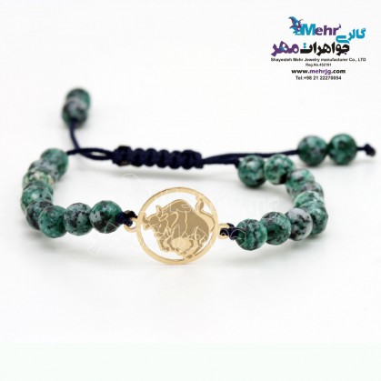 دستبند طلا و سنگ - ماه تولد اردیبهشت-SB0229